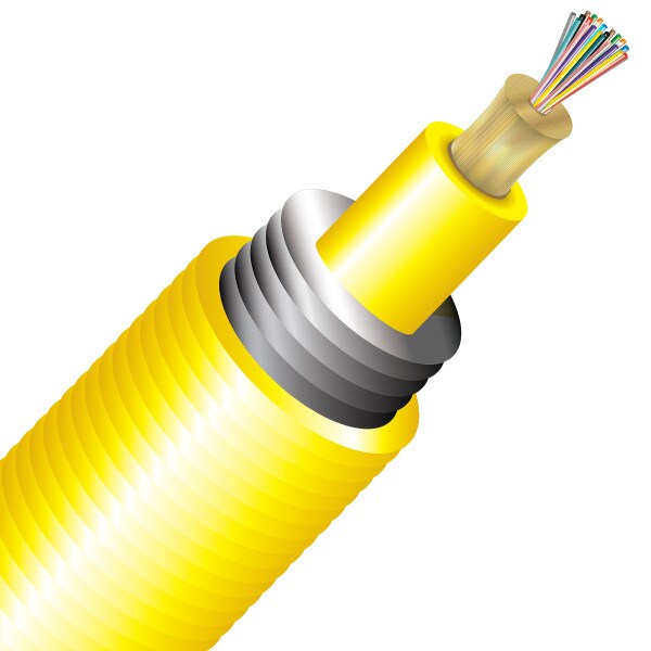 BendSafe® 24 Strand OS2 Interlocking Armored Distribution TB Plenum - Bulk per Ft.